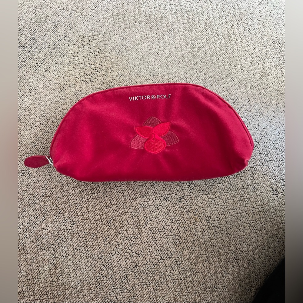 New Viktor & Rolf Velvet Cosmetic Makeup Toiletry Travel Bag